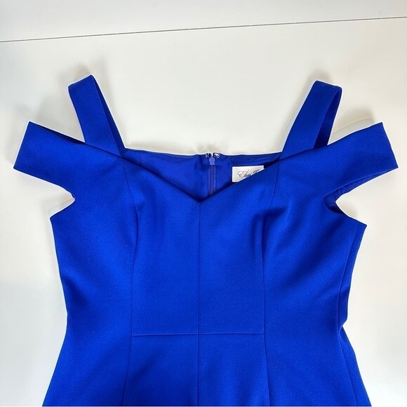 Eliza J Cobalt Blue Knee Length Dress 12 - Picture 6 of 10